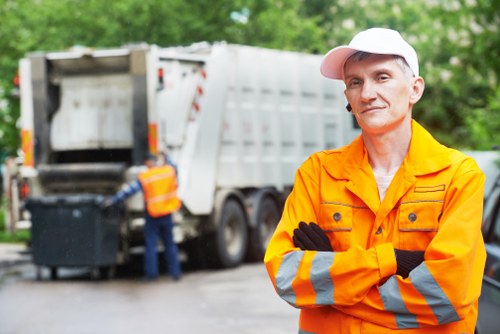 Professional house clearance team at work in Wembley